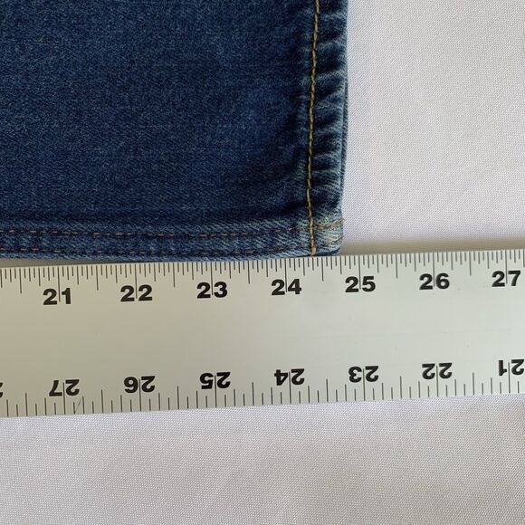 Abercrombie Kids Jeans Boot Cut 10 Dark Wash Blue Denim School Preppy Western - Picture 10 of 12